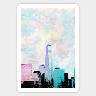 Lower Manhattan (Watercolor) Sticker